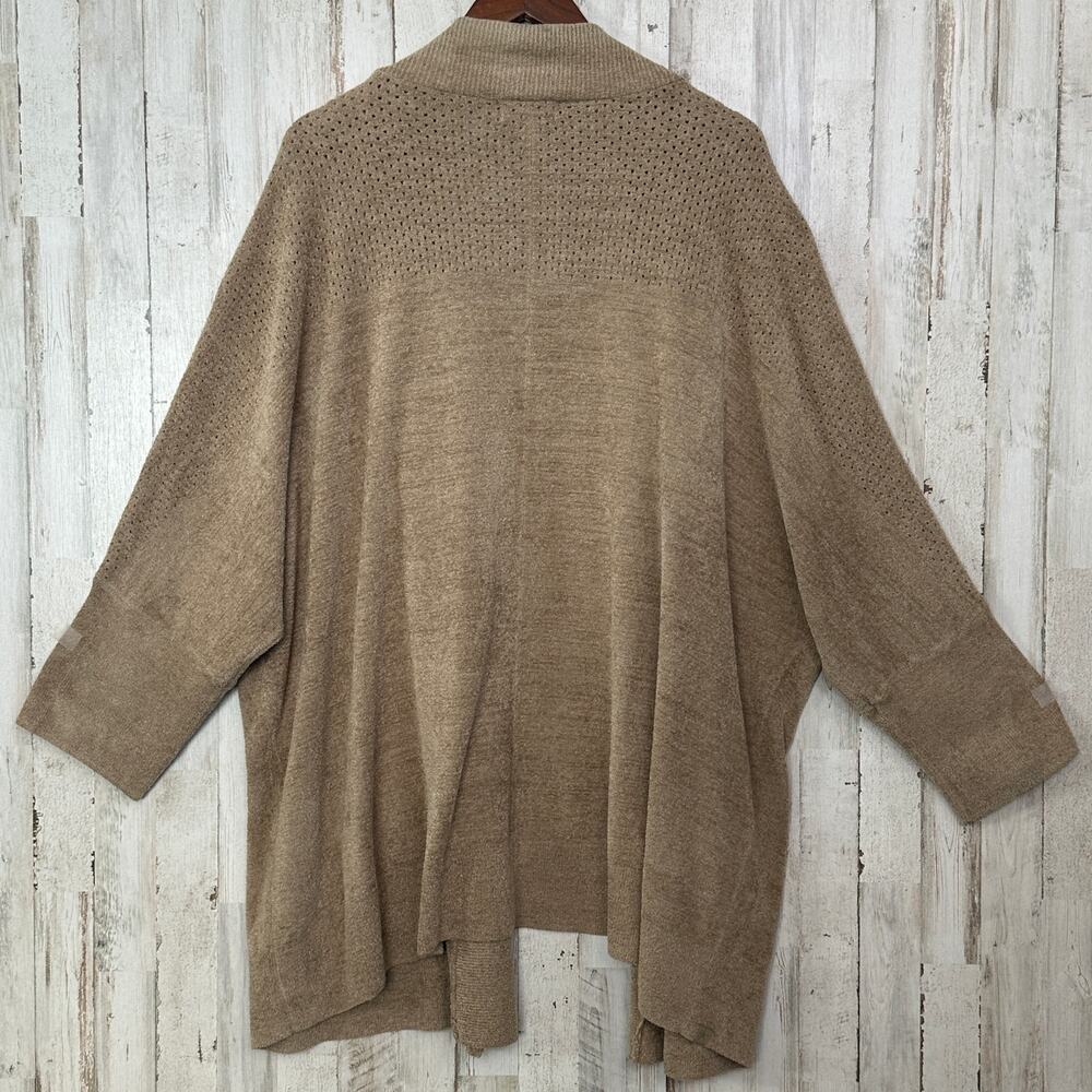 Barefoot Dreams Cozy Chic Lite Open Front Cardigan 3XL Brown Soft Comfort EUC - Picture 2 of 9